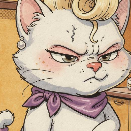 Panel 3: a close-up of Ms. Harvey with a furrowed brow and a very unimpressed look.